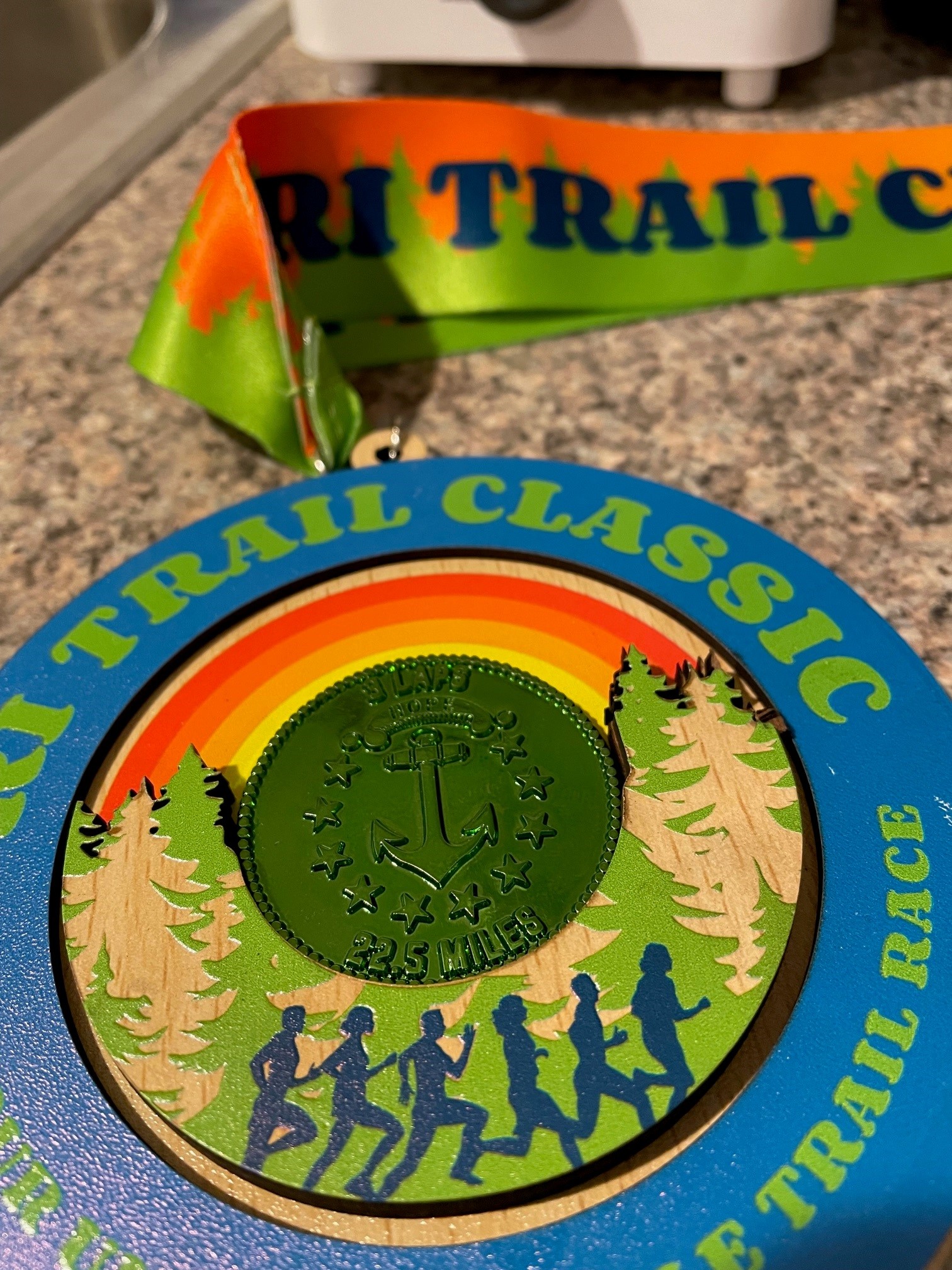 Logo using RI Trail Classic medal
